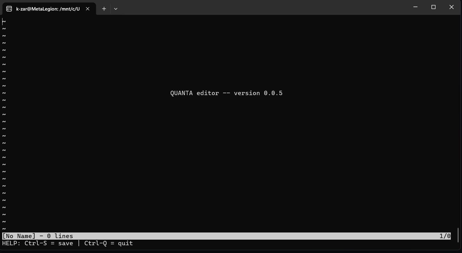 CLI Text Editor